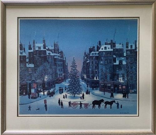 Michel Delacroix (French) Winter Night Lithograph Art (1 of 3)