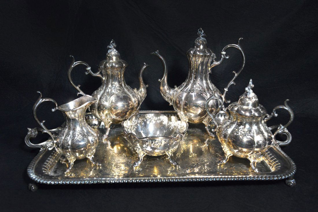 Vintage Silver Plate Coffee/Tea Set (1 of 13)