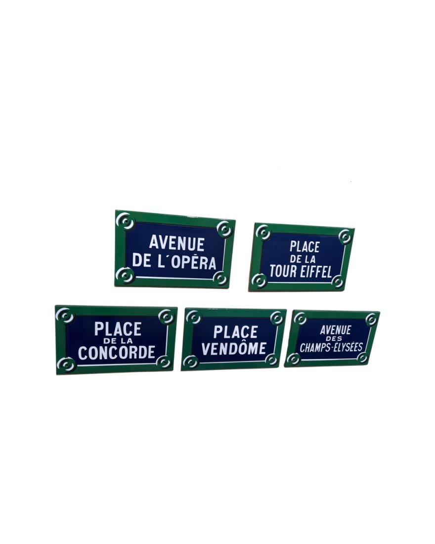 Paris Porcelain Metal  Sign (1 of 2)