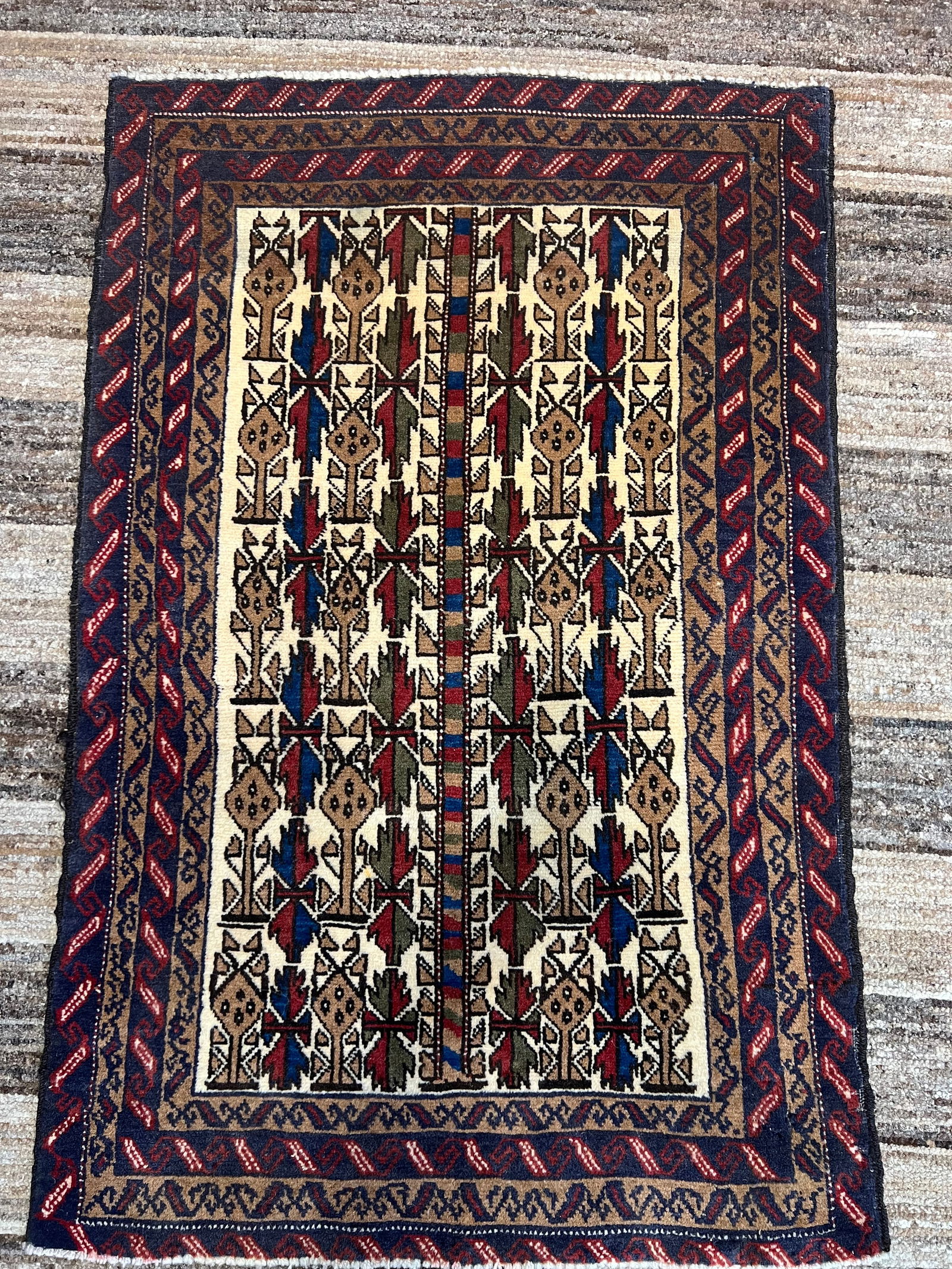Vintage Baluchi Persian Rug, 2'8" x 4'3" - A Tribal Treasure (1 of 3)