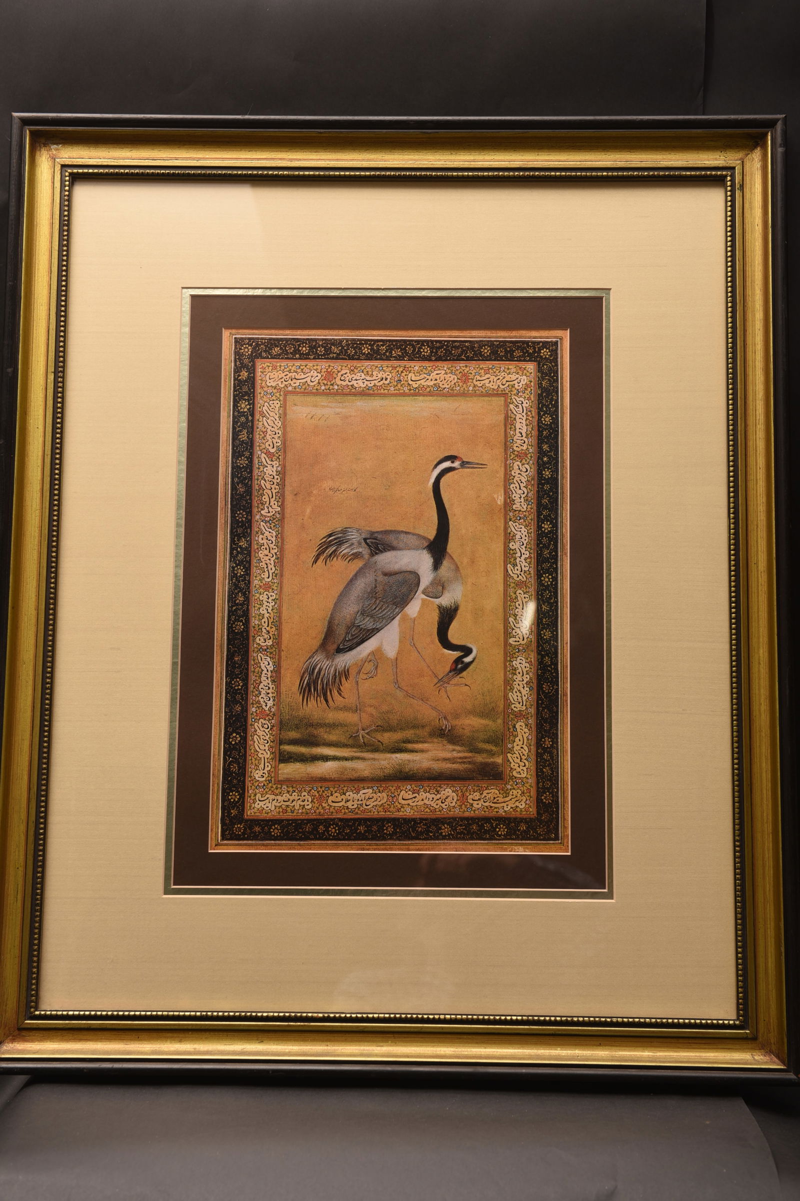 Courting Cranes (Mughal Miniature) (1 of 1)