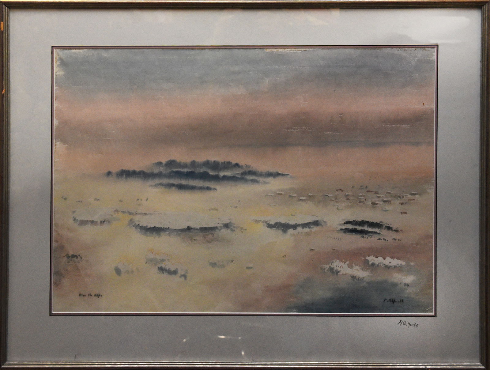 Ethereal Landscape: Watercolor Sky and Mist (1 of 2)