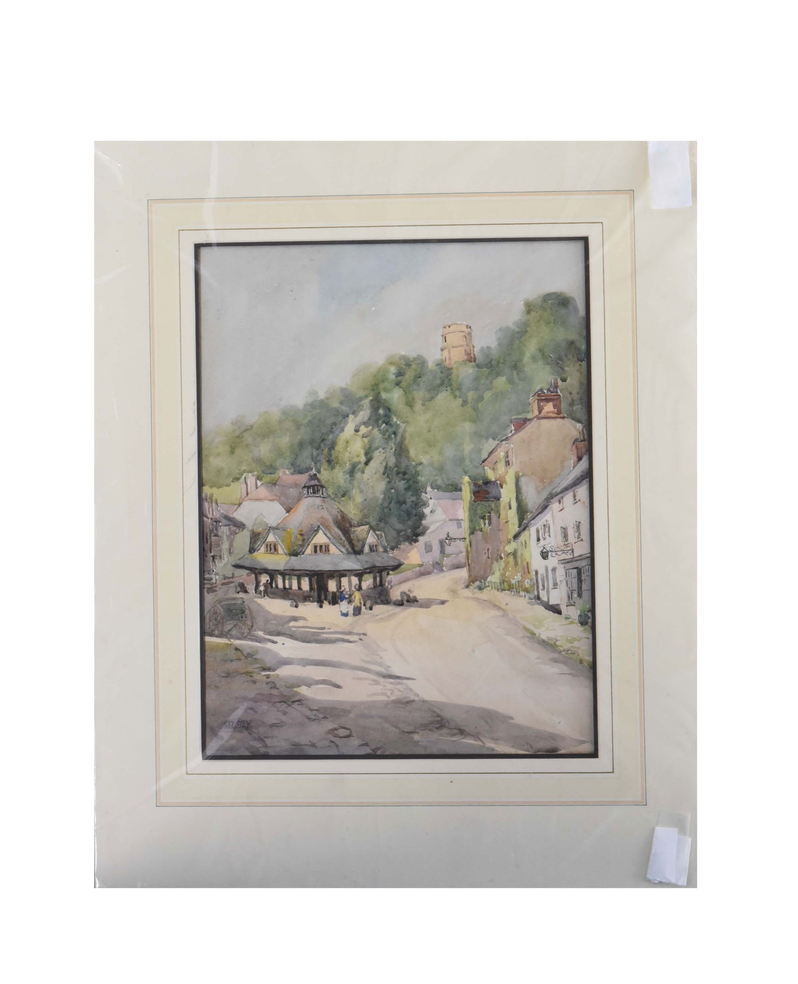 Miriam Mabel Hooper (1872–1953) – Signed English Village Watercolor (1 of 2)