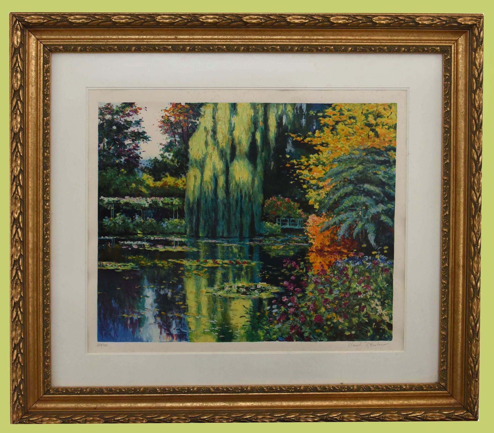 Le Petit Etang de Claude Monet Lithograph by Claude Cambour (254/350) (1 of 1)
