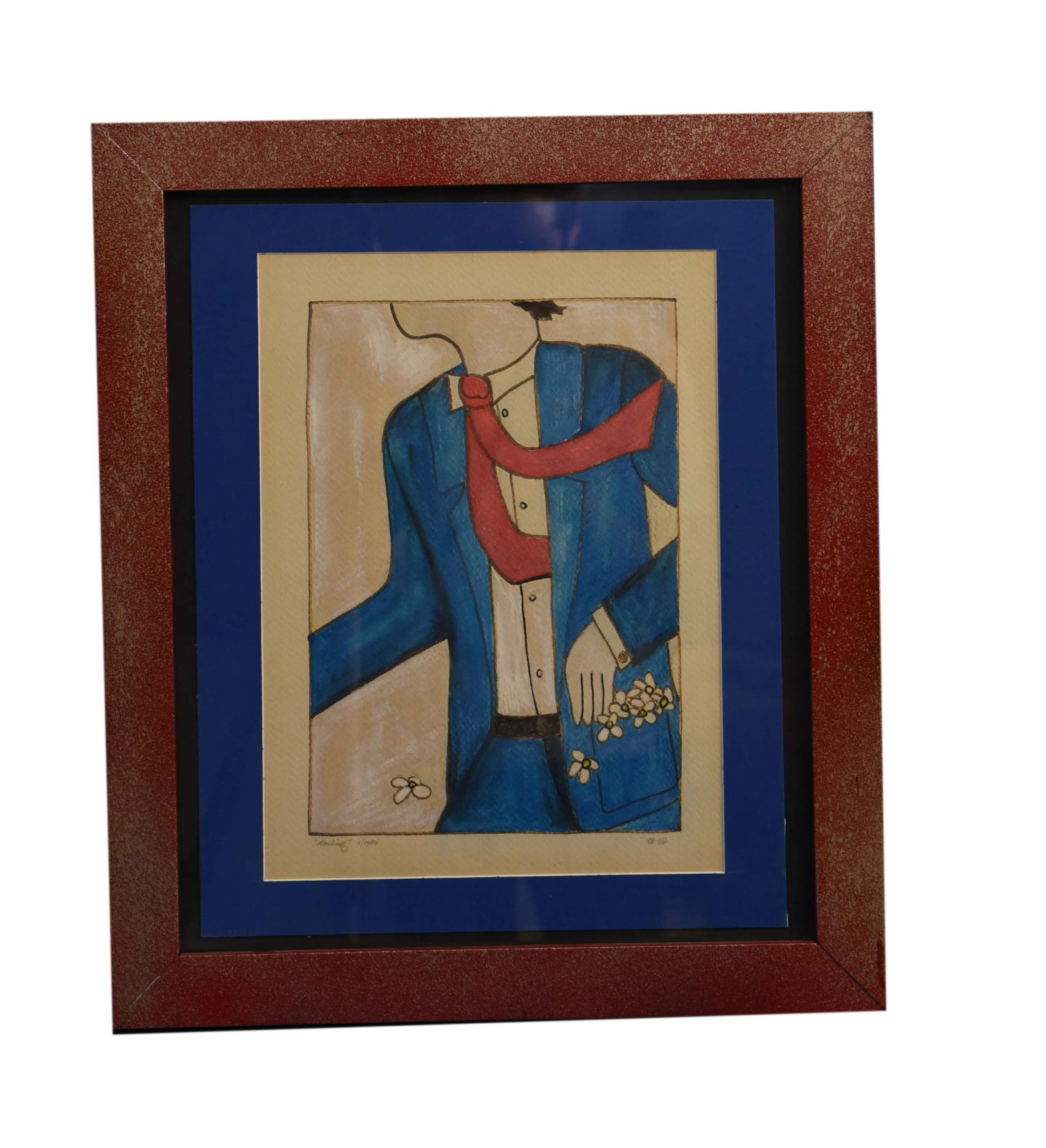 The Suitor Drawing On Paper Signed (1 of 1)