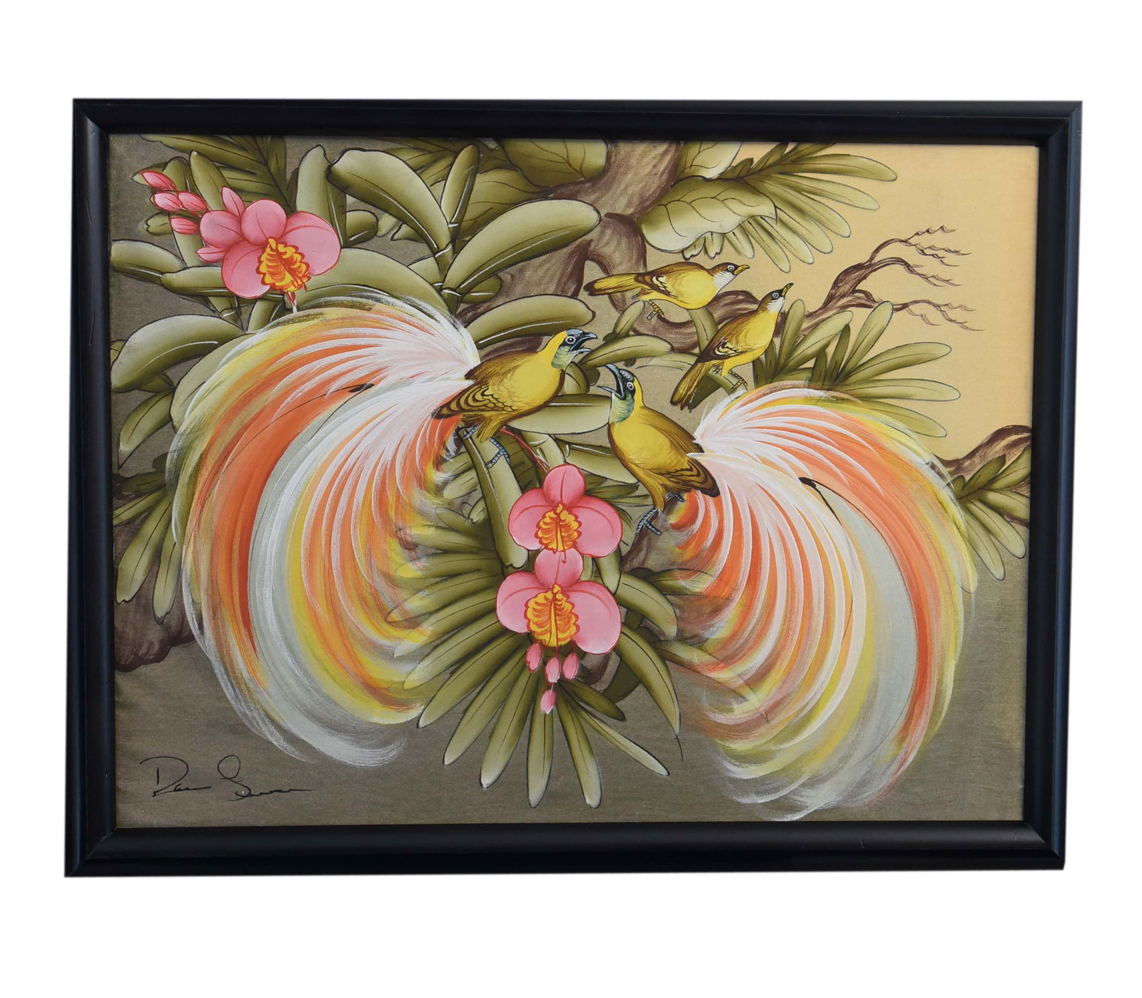 "Tropical Courtship" Oil On Canvas (1 of 1)