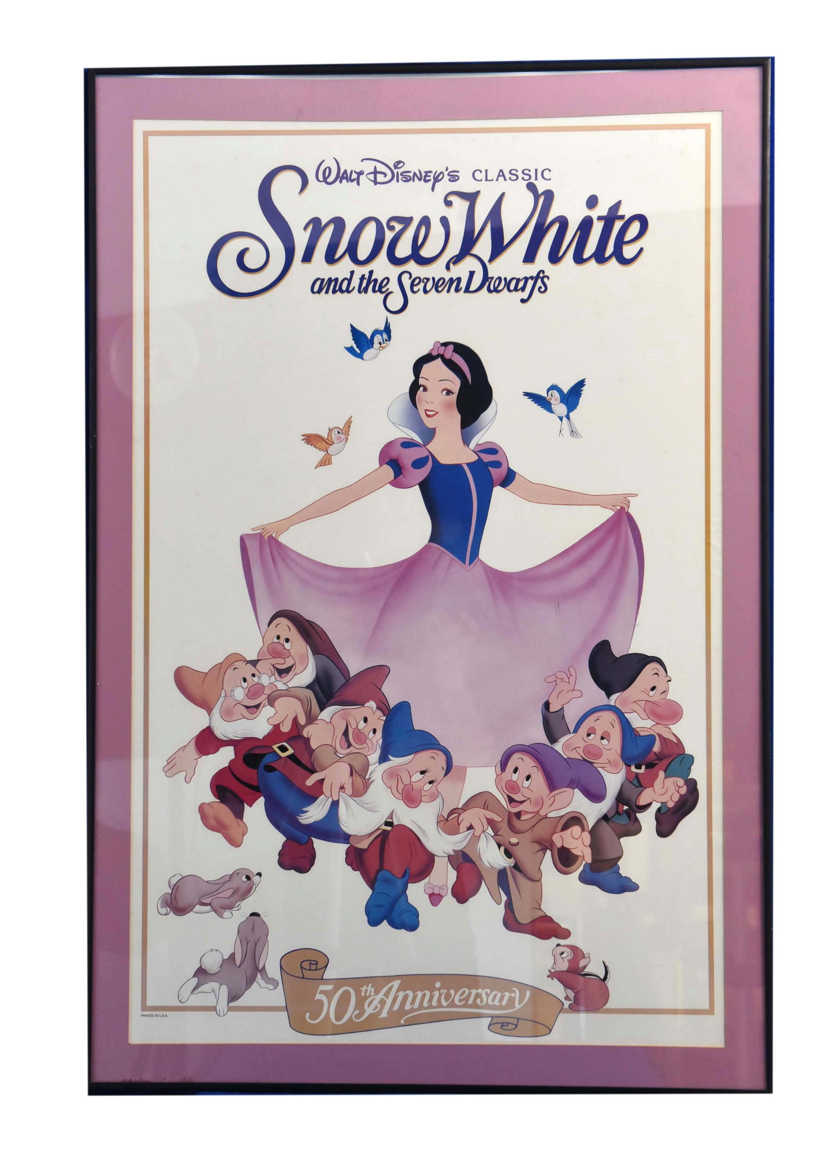 Walt Disney's Classic Snow White and the Seven Dwarfs - 50th Anniversary Poster (1 of 1)