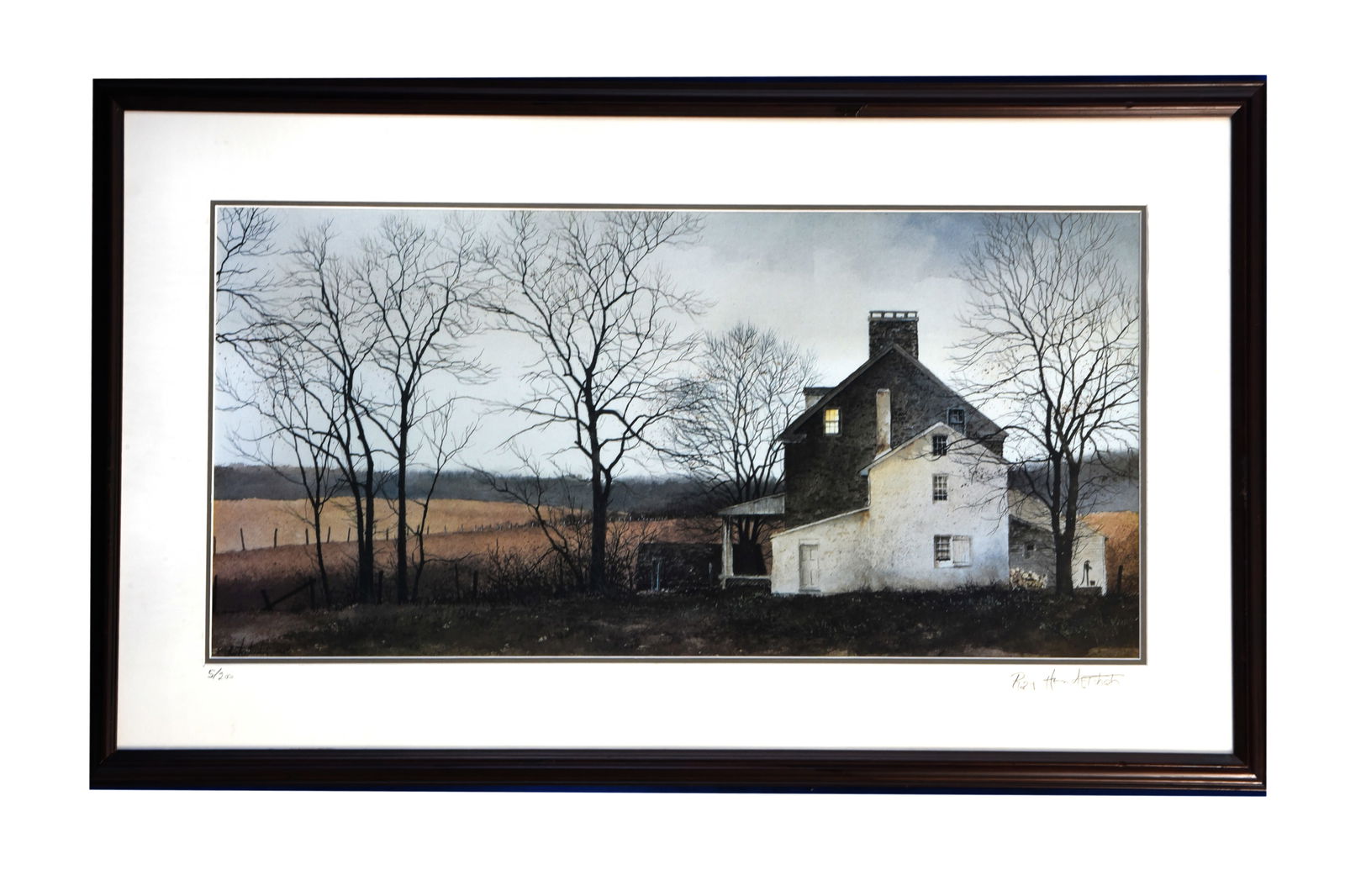 Winter Farmstead , Lithograph , By Ray (1 of 1)