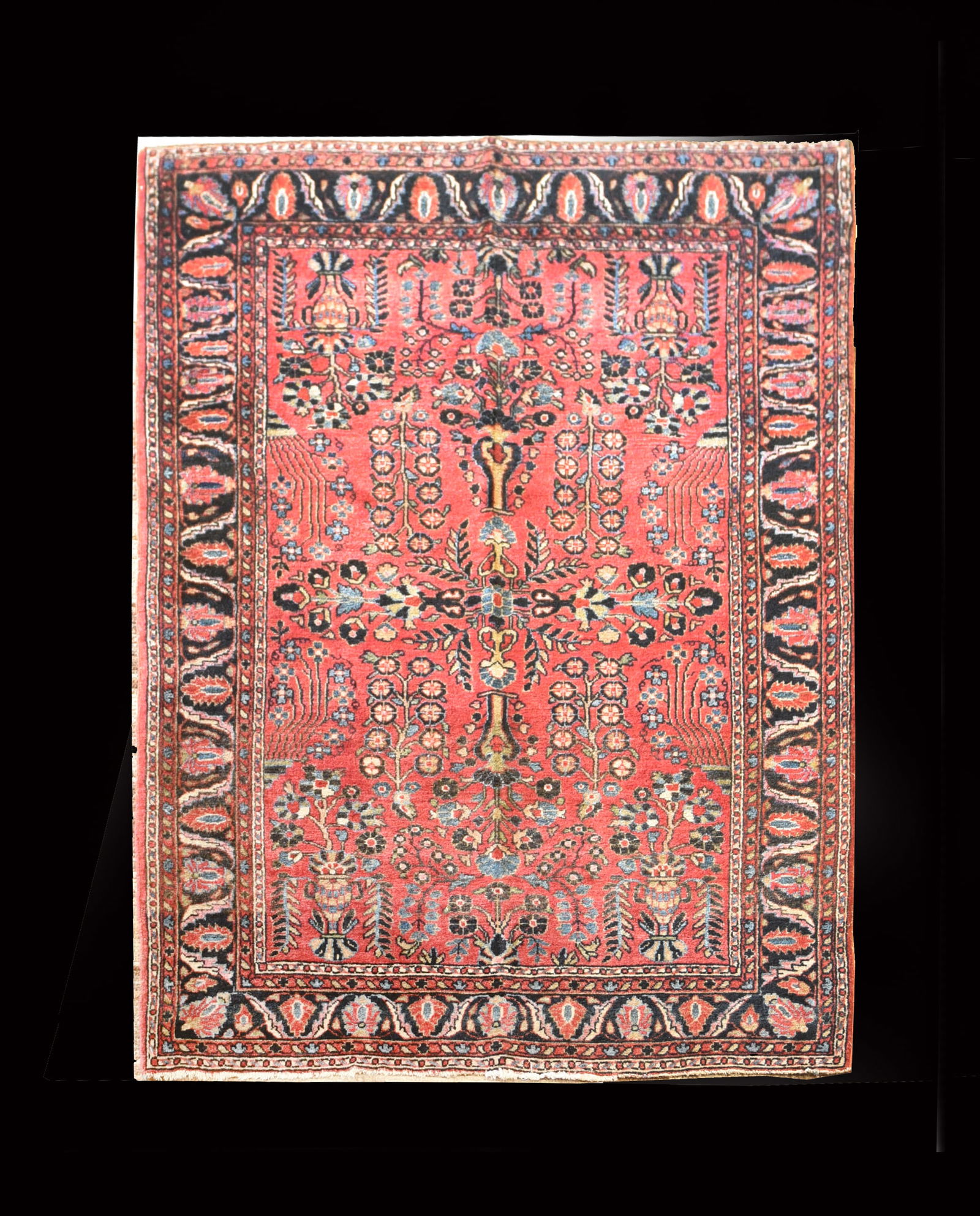 Antique Sarouk Persian Rug – 3' x 4' – A Jewel of Classic Design (1 of 2)