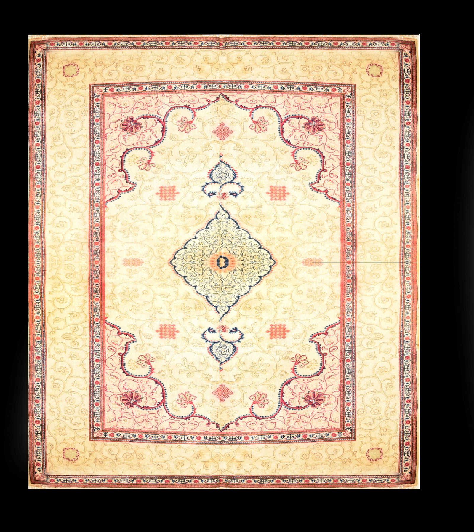 Antique Kashan Persian Rug 4'x6' (1 of 3)