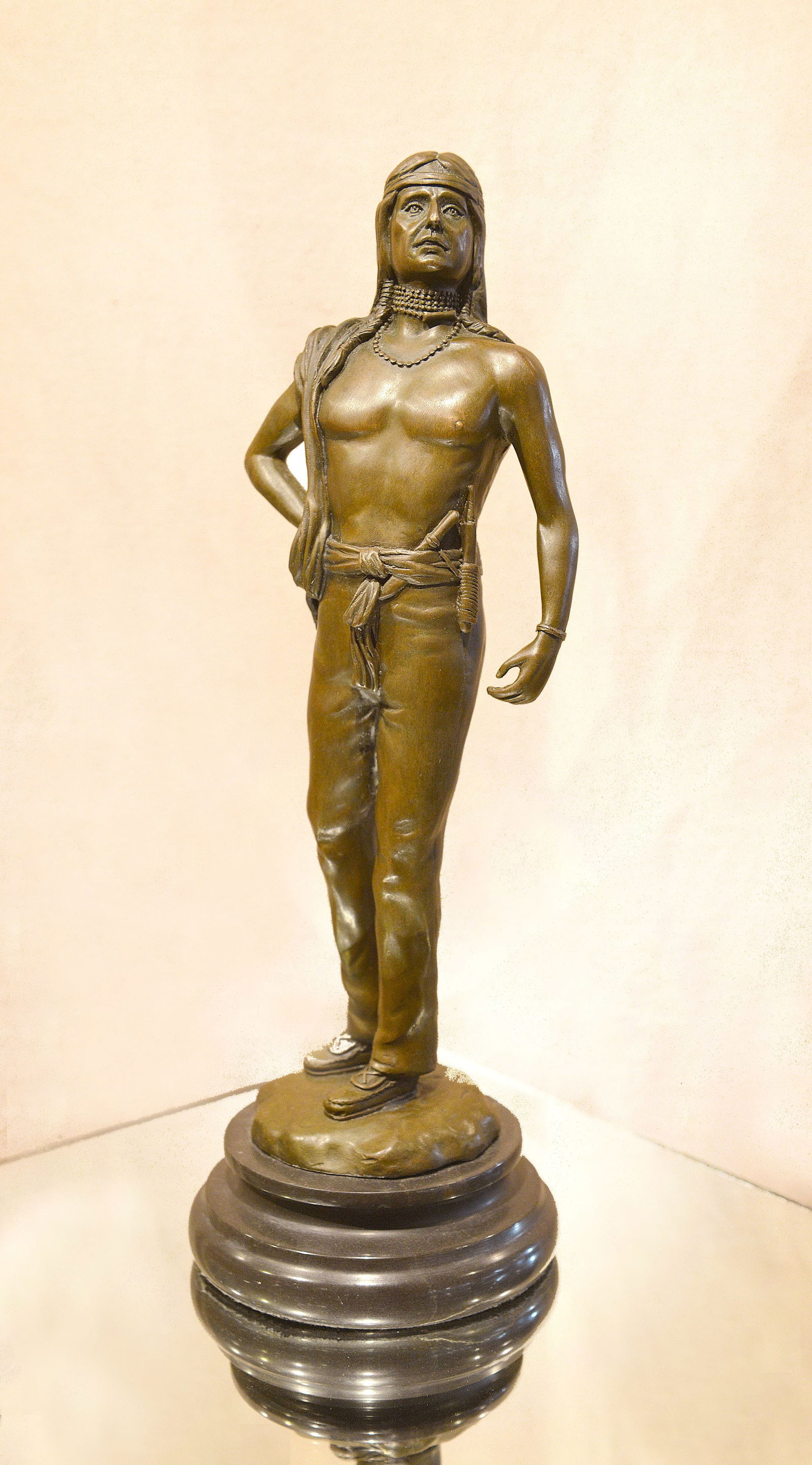 Bronze Native American Warrior (1 of 5)