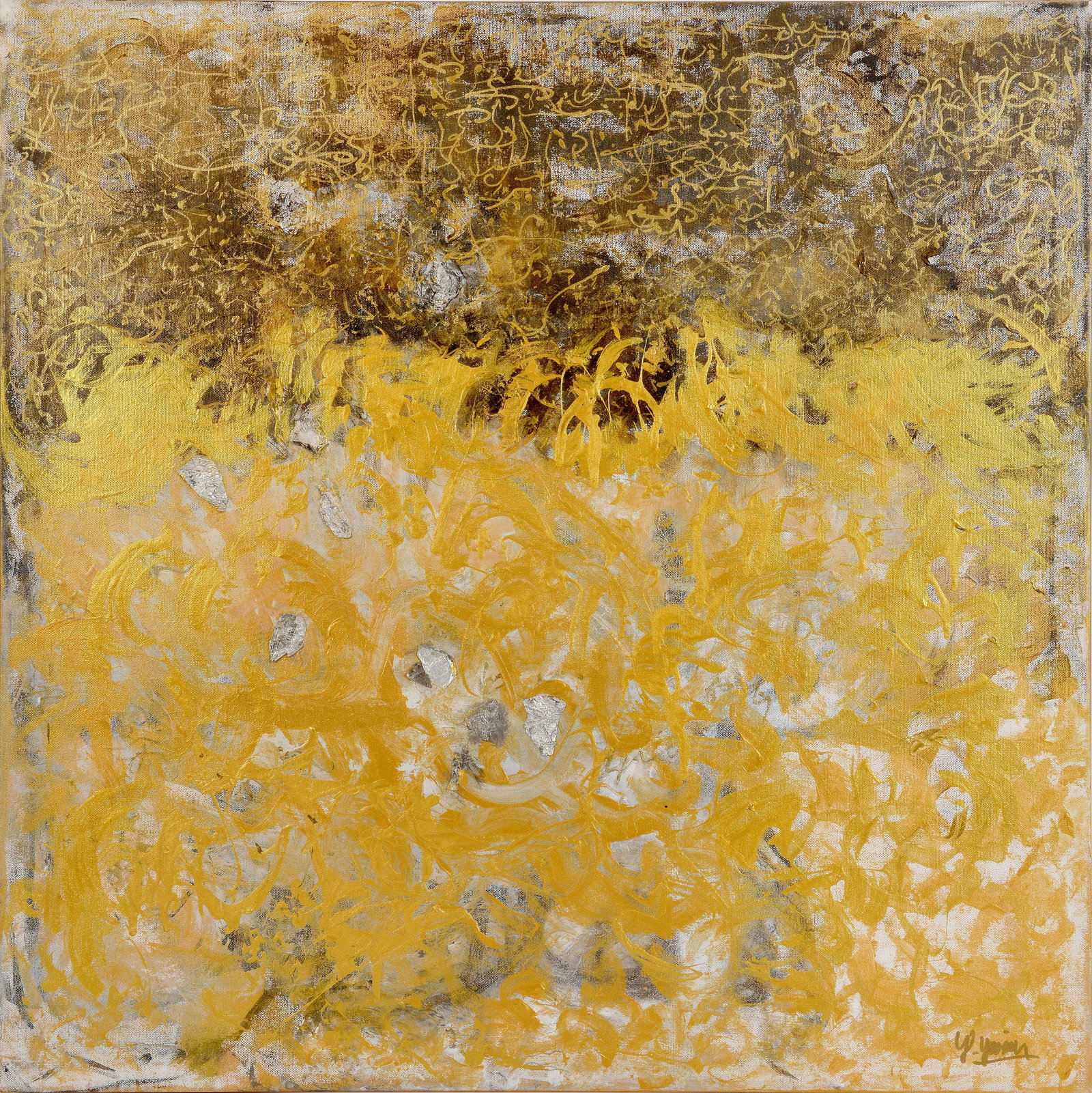 Golden Tapestry By Artist Yasmen (1 of 2)