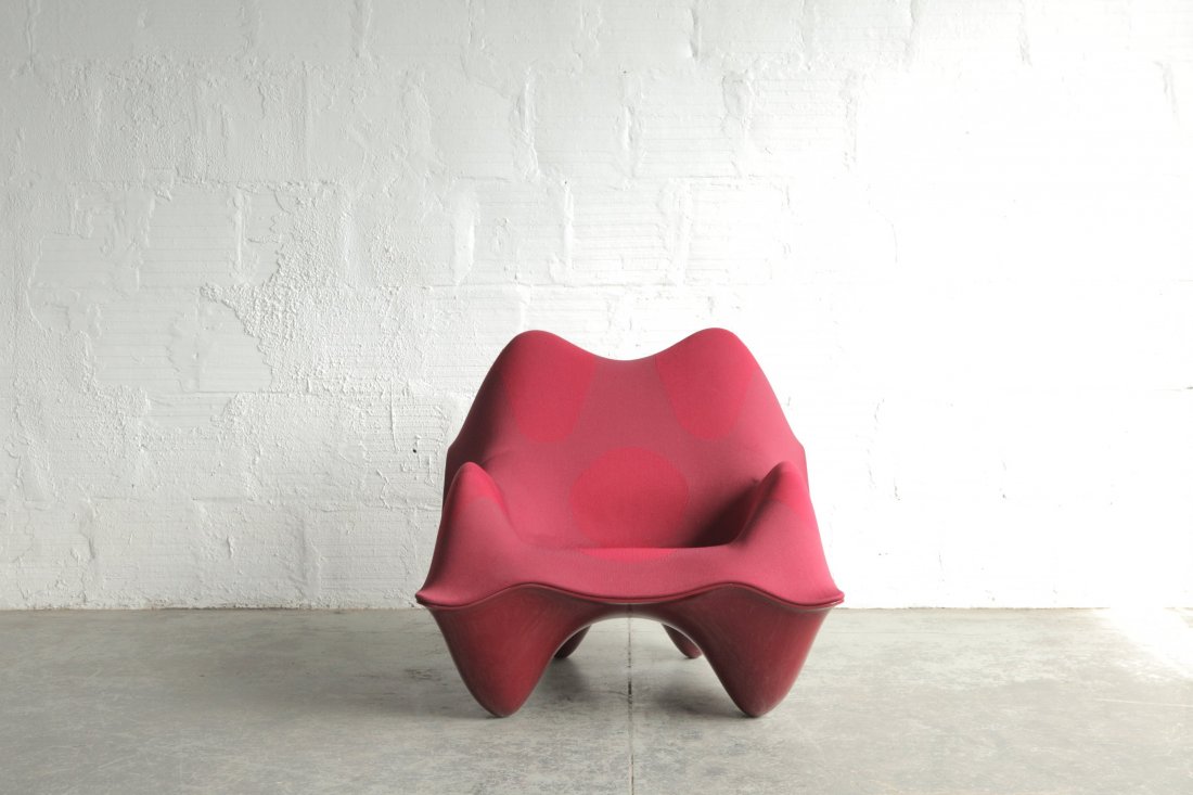 Ravioli Chair By Greg Lynn: Designer: Greg LynnManufacturer: VitraCirca/Origin: Switzerland 2005Dimensions: 35"D | 36"W | 33"H | 15" Seat HeightMaterial: Upholstery, Molded Plastic
