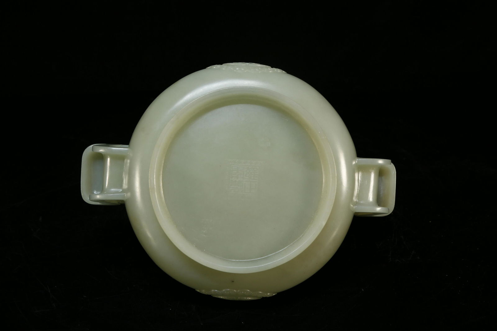 A Delicate White Jade Double-eared Jar - 10