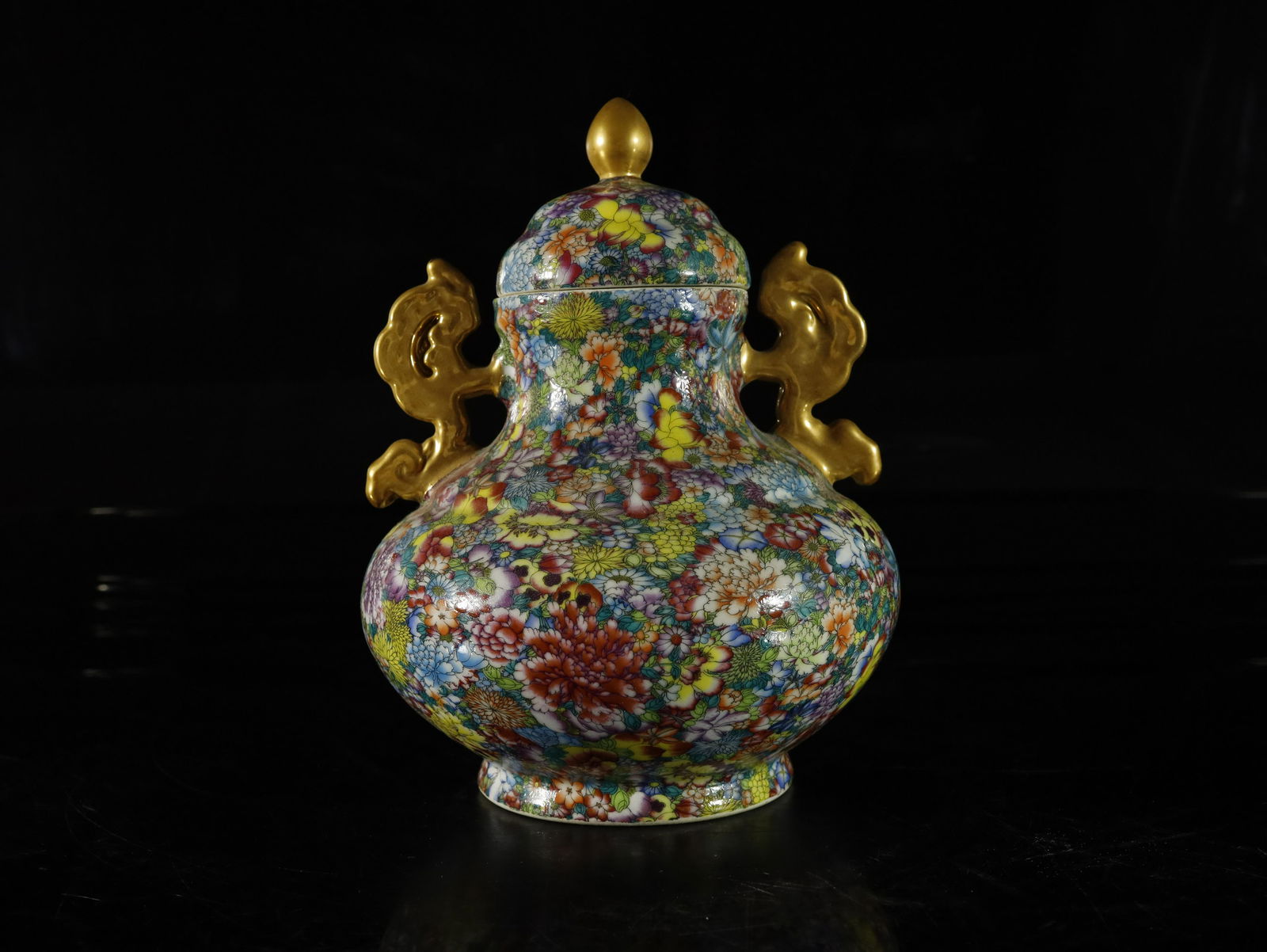 A Fine and Rare Famille-rose 'Flower' Vase (1 of 10)