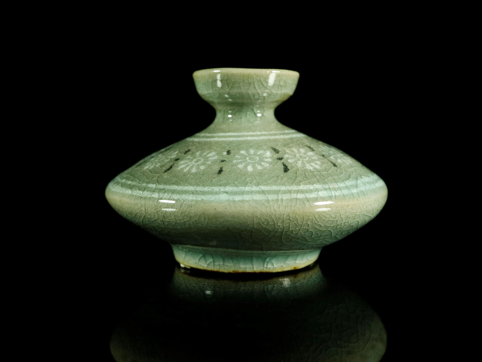 A Delicate Korean Celadon-Glazed Pot (1 of 5)