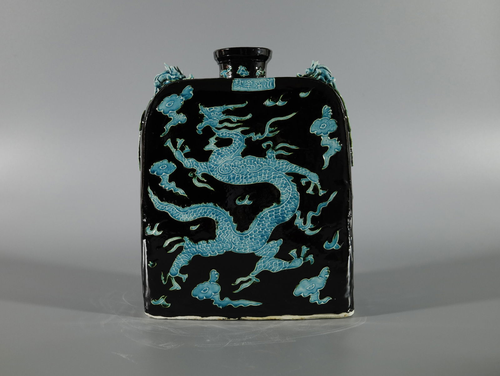 A Rare and Fine Fahua Oblated Vase (1 of 9)
