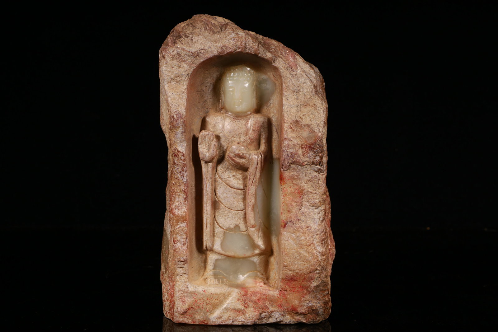 A Very Rare White Jade Figure Of Buddha (1 of 7)