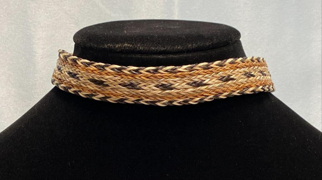 Braided Horse Hair and Sterling Choker (1 of 2)