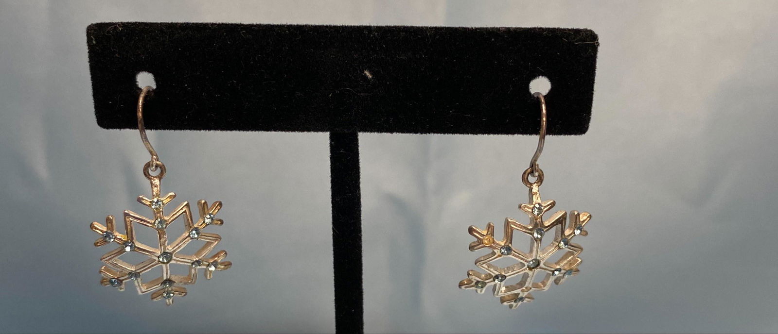 Sterling Silver Snowflake Earrings (1 of 1)