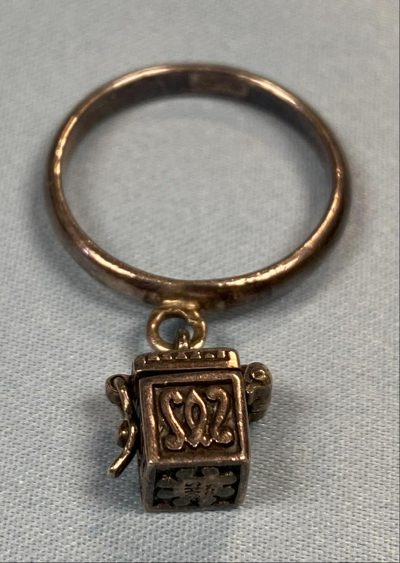 Sterling Silver Prayer Box Ring (1 of 1)