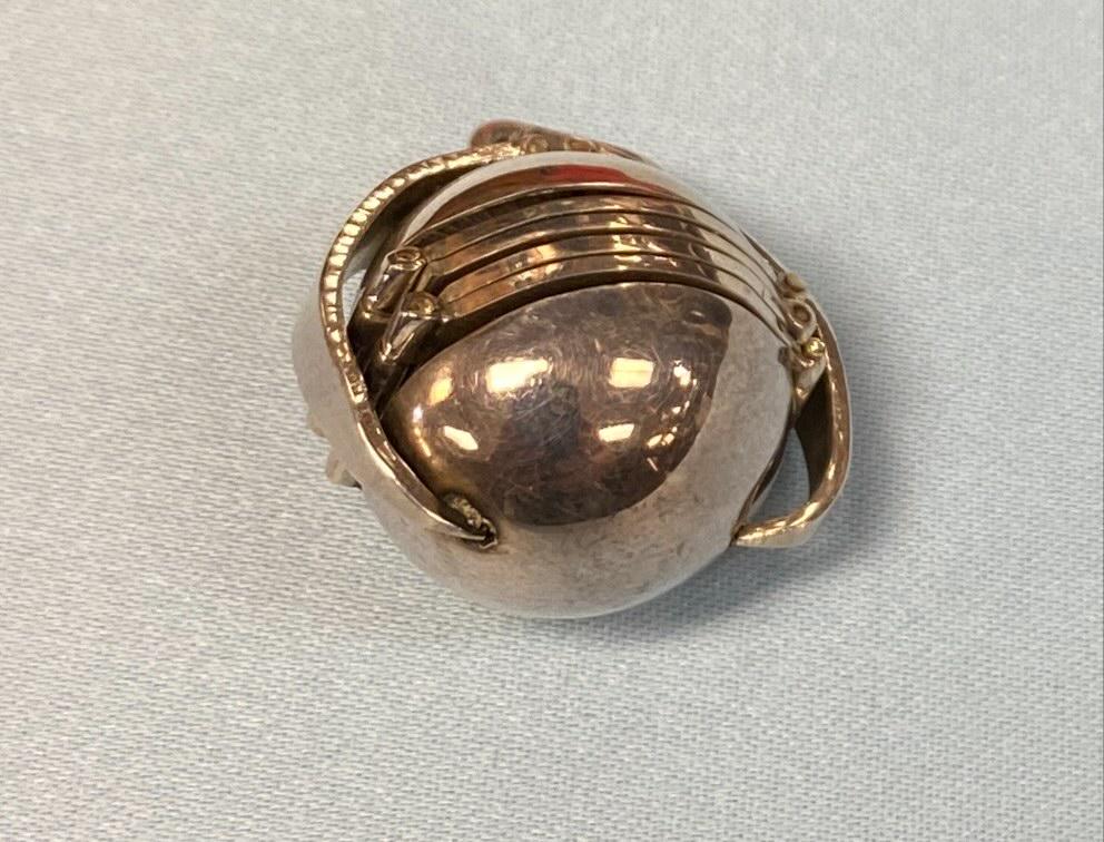 Sterling Silver Globe Photo Pendent: Sterling Silver Globe Photo Pendent