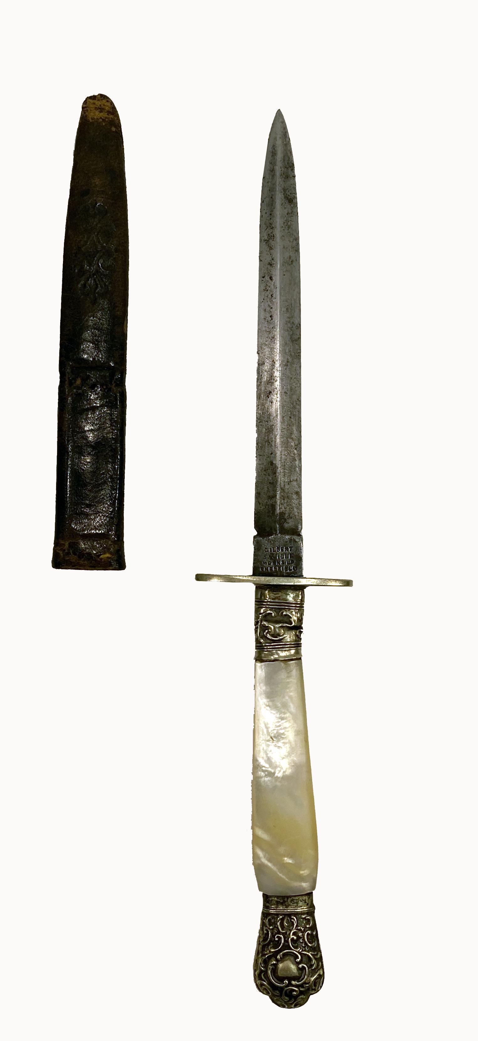 Pearl Handle Spear Point Dirk (1 of 6)