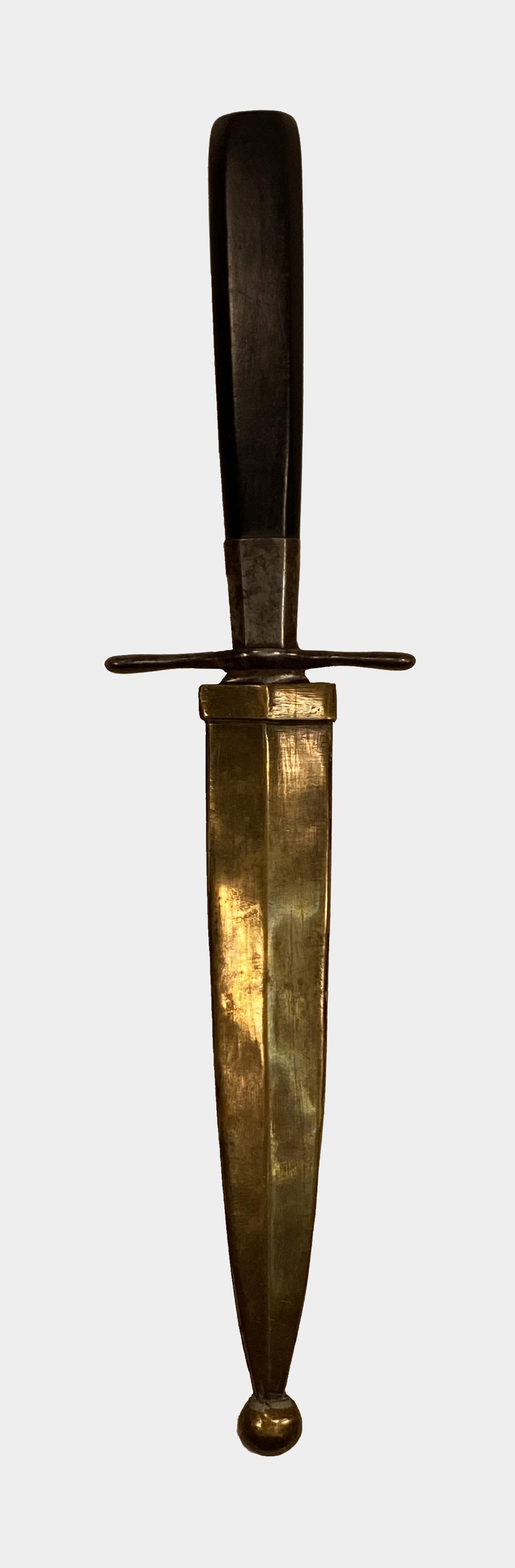 Navel Dagger with Brass Scabbard (1 of 5)