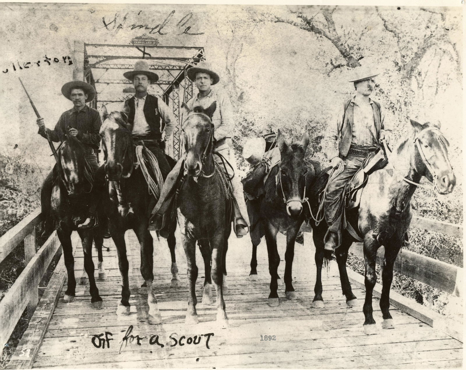 Photograph of Texas Rangers "Off for a Scout" (1 of 2)