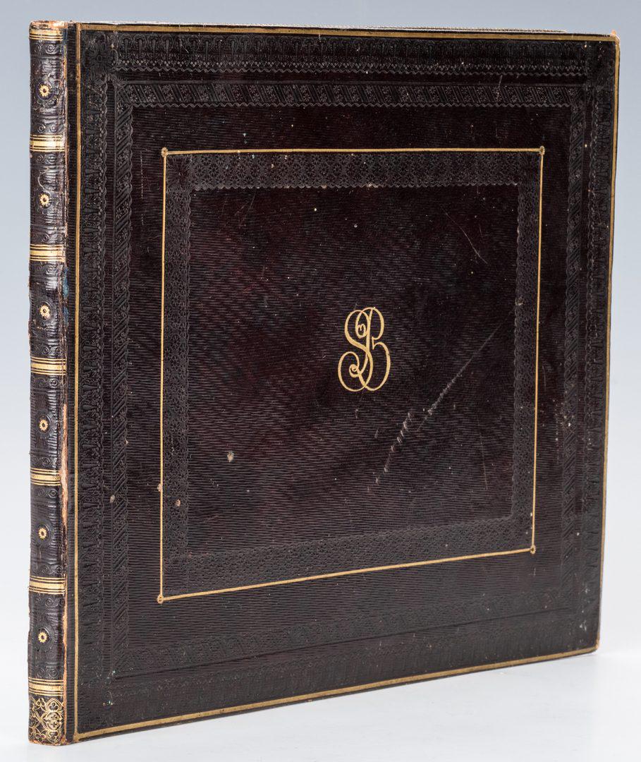 Atlas Geographique Manuscript Map Atlas: Drawn and handpainted by Sophie de Baure. C 1840. French manuscript atlas with title page, table of contents and 20 beautiful hand drawn and colored maps. It is bound in contemporary burgundy full Mor