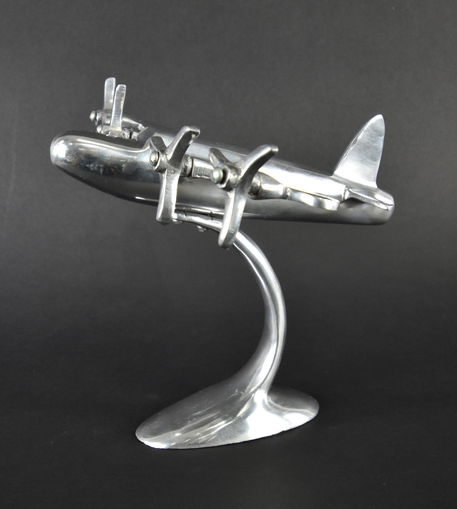 Chrome Airplane Desk Sculpture  Art Deco from the (1 of 4)