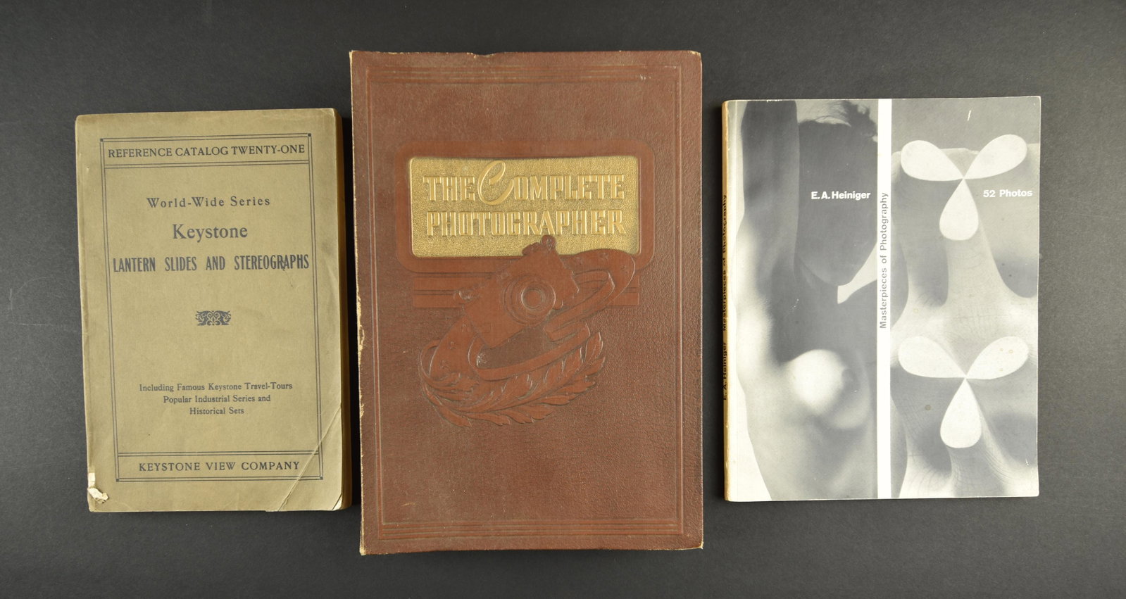 Lot of 6 books on Photography: Lot of 6 books on Photography including; Keystone View Company – Catalog 21 The Complete Photographer Masterpieces of Photography The American Annual of Photography