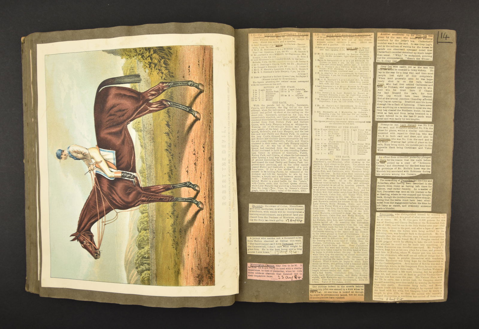 Horse Racing Scrap Book from the late 1800’s (1 of 18)