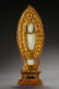 ANCIENT CHINESE HETIAN JADE BUDDHA STATUE IN GILT - 5
