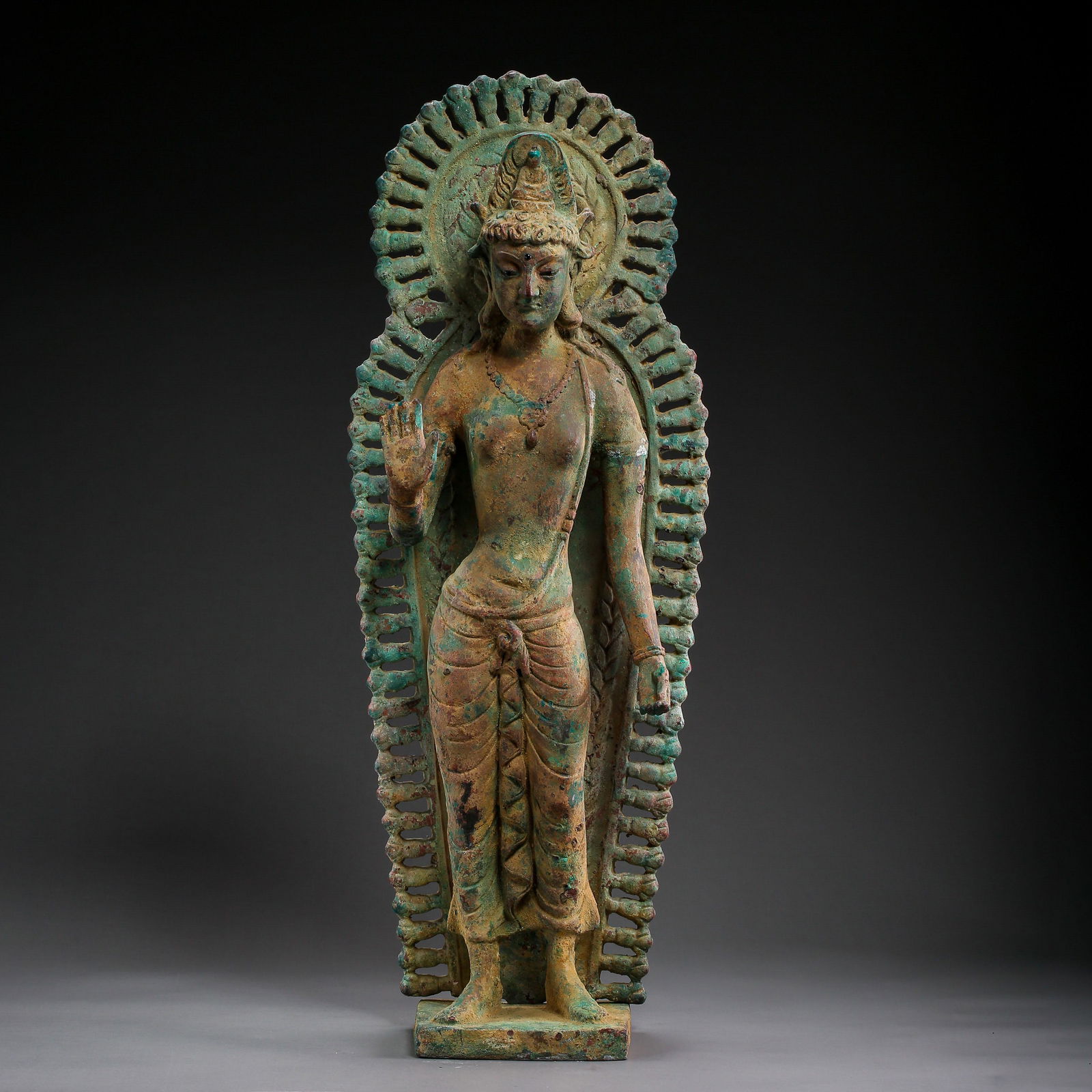 OLD WEST ASIAN BUDDHA STANDING STATUE (1 of 10)