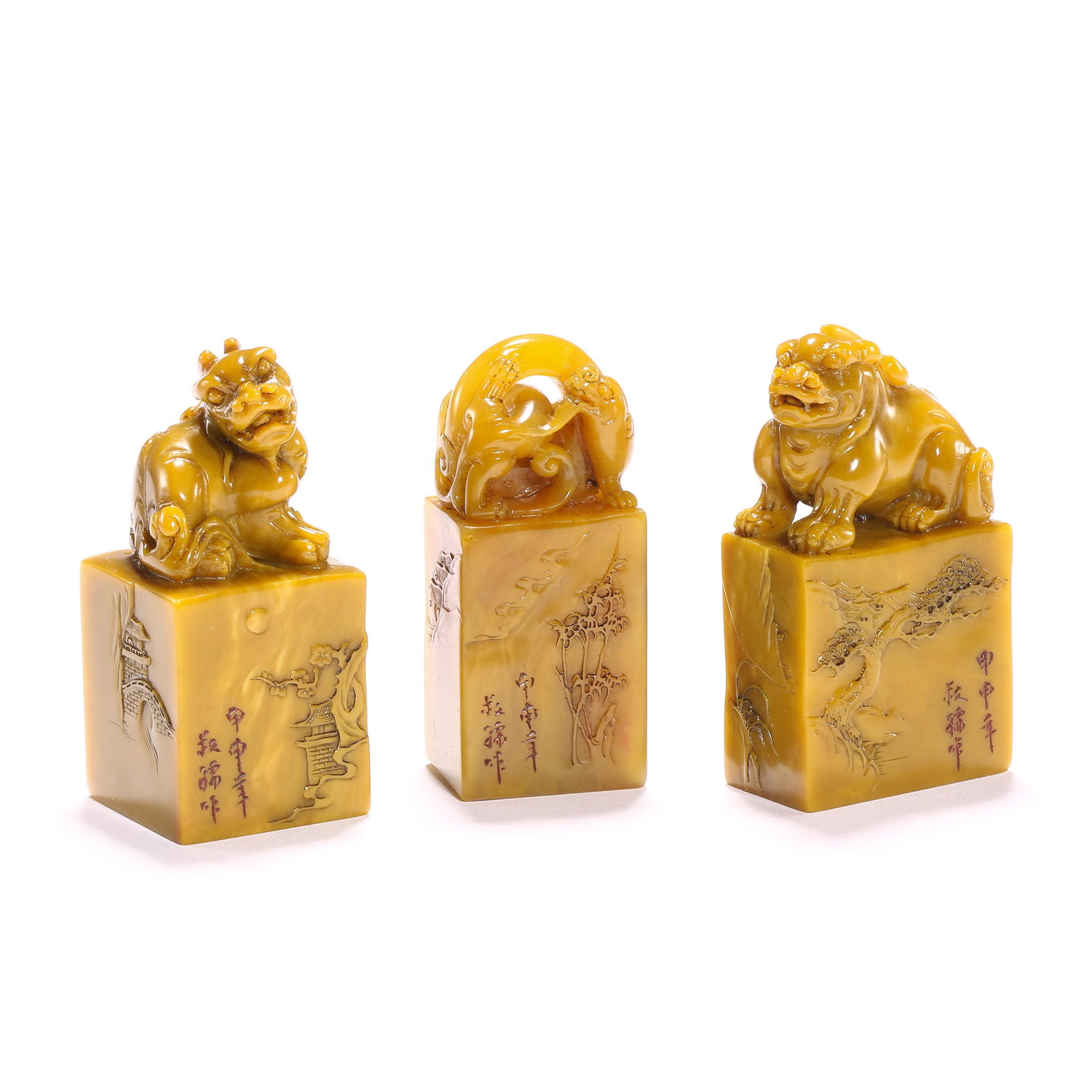 QING DYNASTY, A SET OF CHINESE TIANHUANG SEALS (1 of 9)