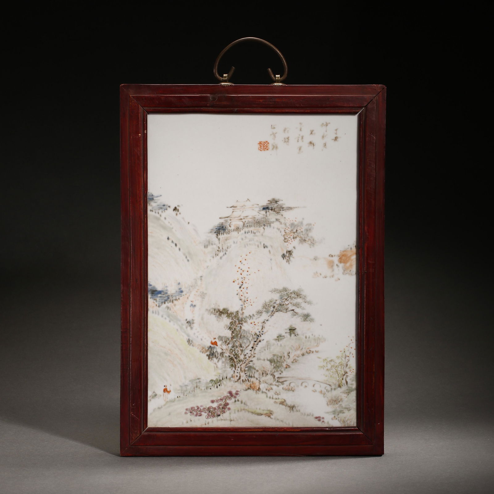 CHINA QING DYNASTY PORCELAIN PLATE PAINTING (1 of 8)