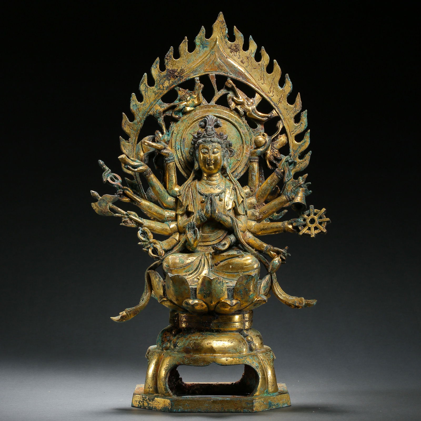 GILT BRONZE BUDDHA STATUE, TANG DYNASTY, CHINA (1 of 12)