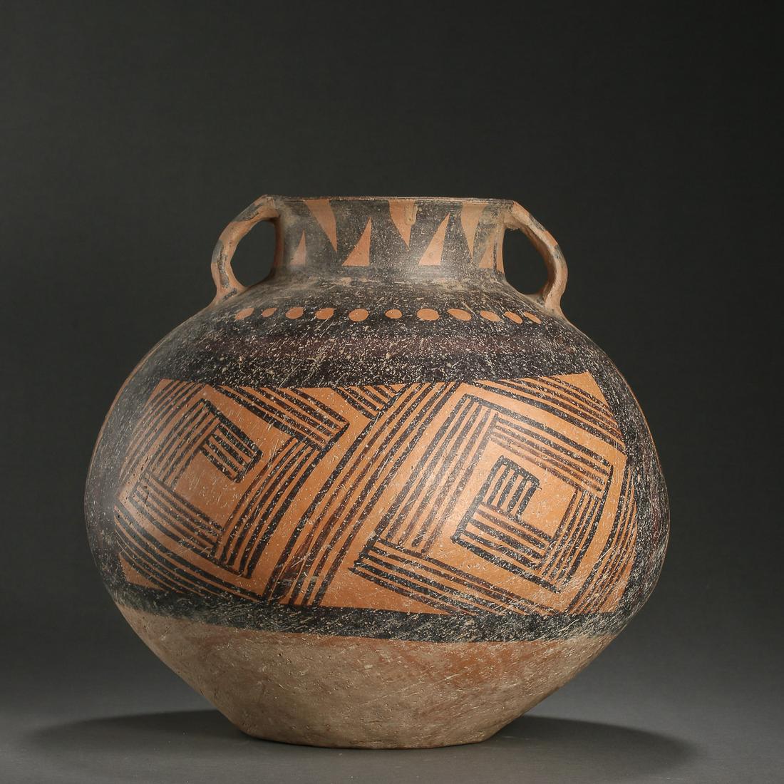 CHINESE PAINTED POTTERY AMPHORA, MAJIAYAO CULTURAL (1 of 8)