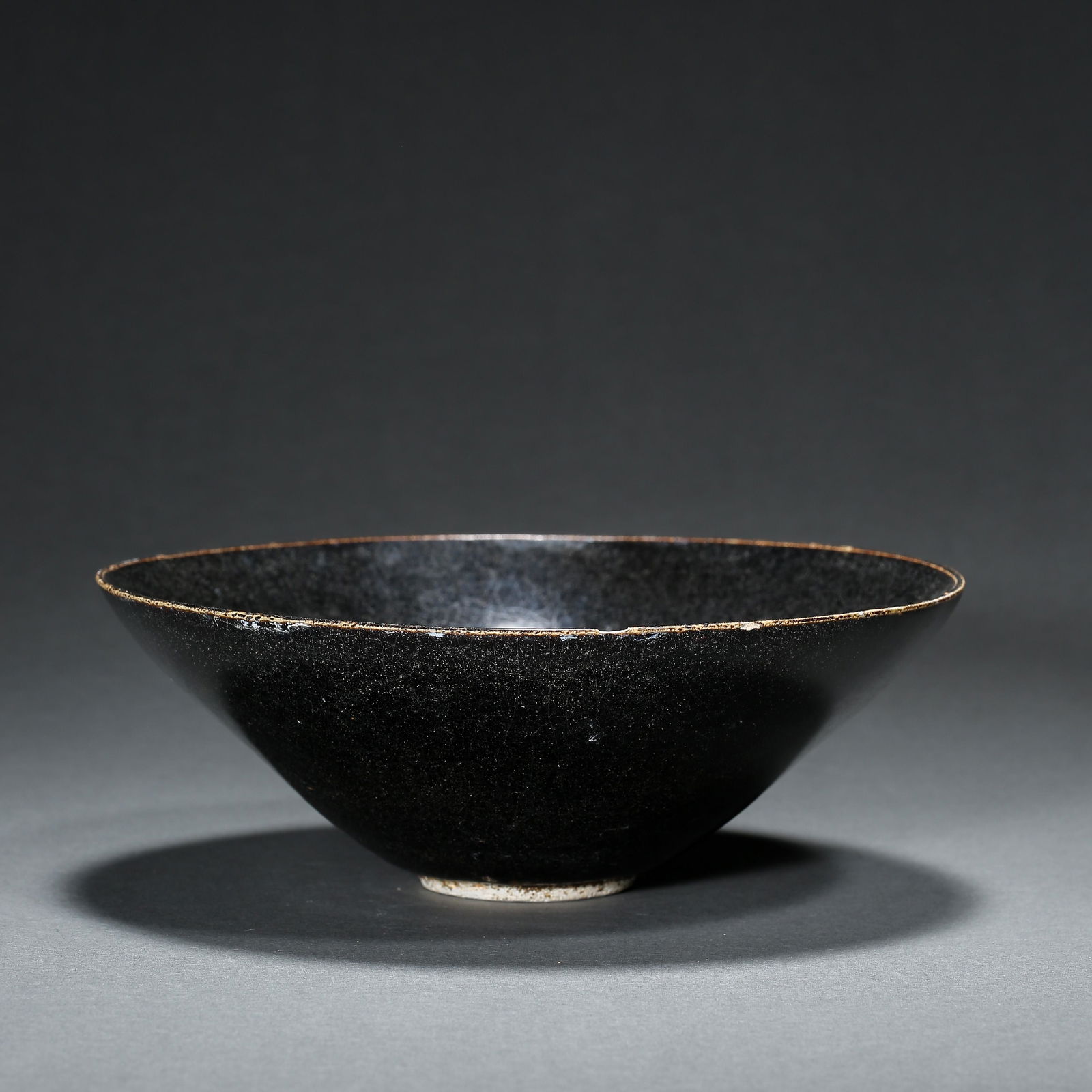 JIZHOU WARE WOODEN LEAF PATTERNED BOWL, SOUTHERN SONG (1 of 11)