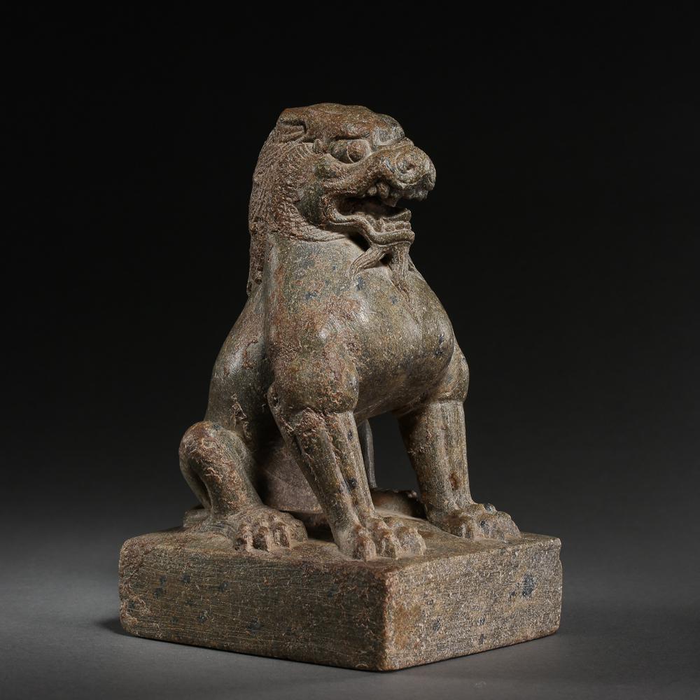 MALACHITE CARVED LION, TANG DYNASTY, CHINA (1 of 10)