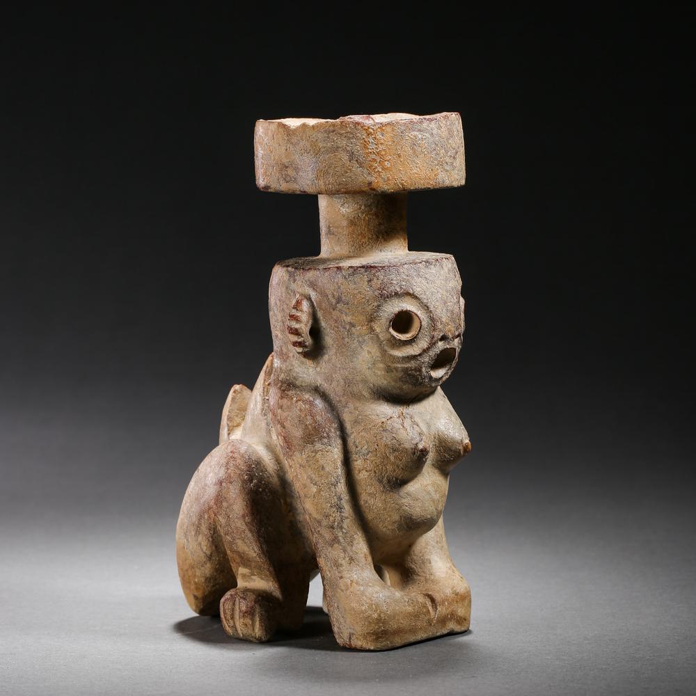 CHINESE QIJIA CULTURE JADE MAN FIGURE (1 of 11)