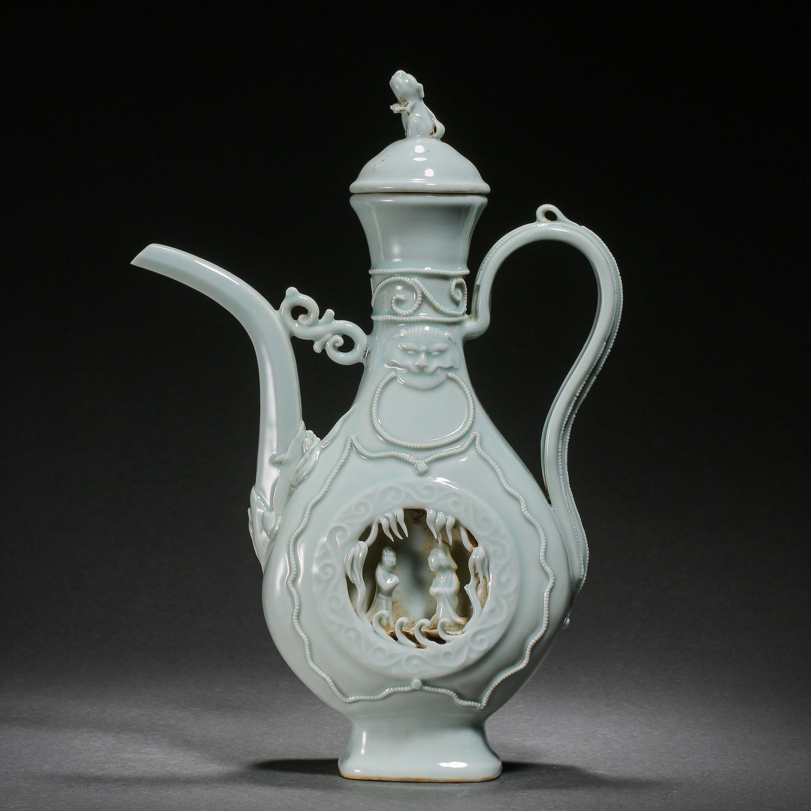 HUTIAN WARE BLUE GLAZED HOLDING POT, SOUTHERN SONG (1 of 14)