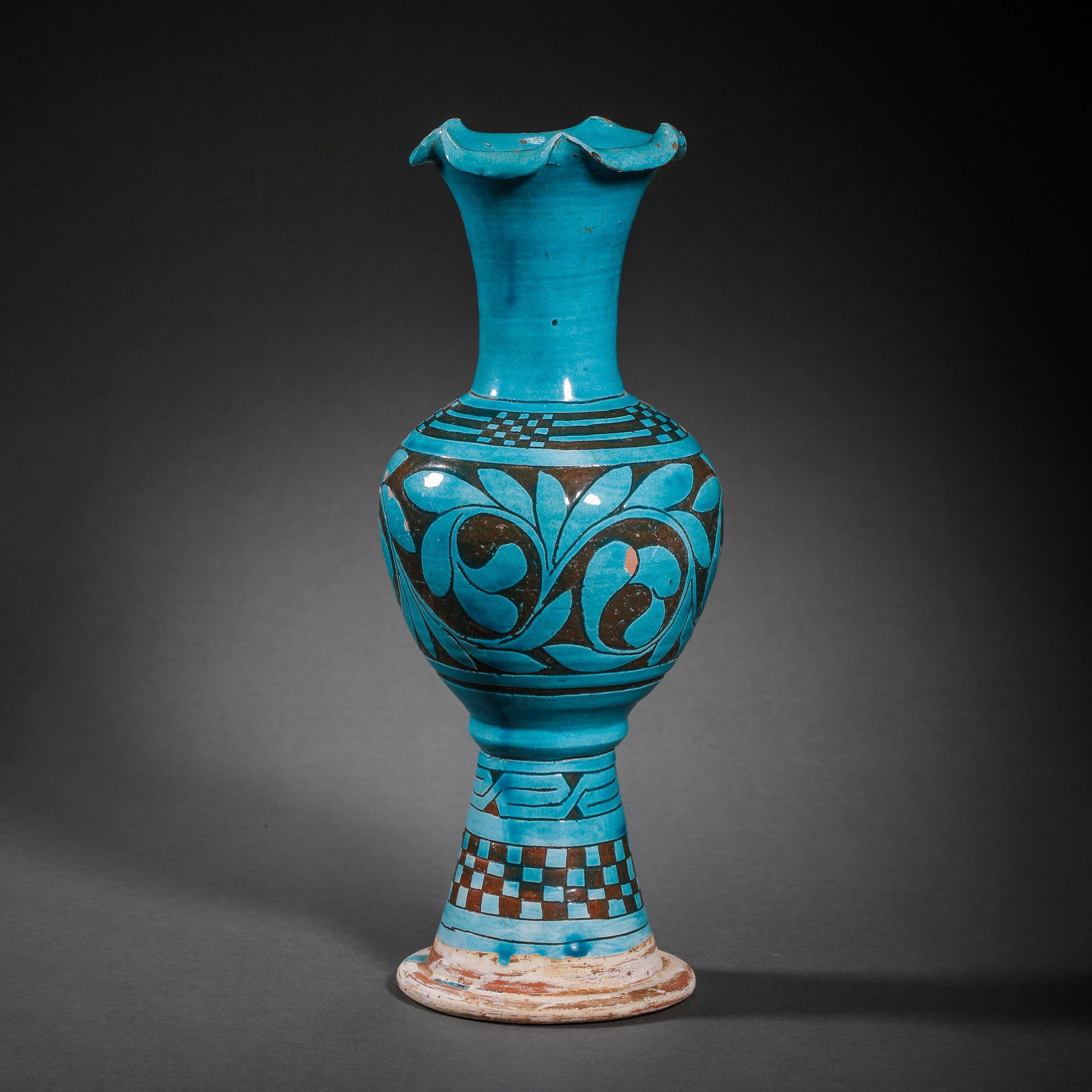 SONG DYNASTY, CHINESE CIZHOU WARE PEACOCK BLUE ENGRAVED (1 of 10)
