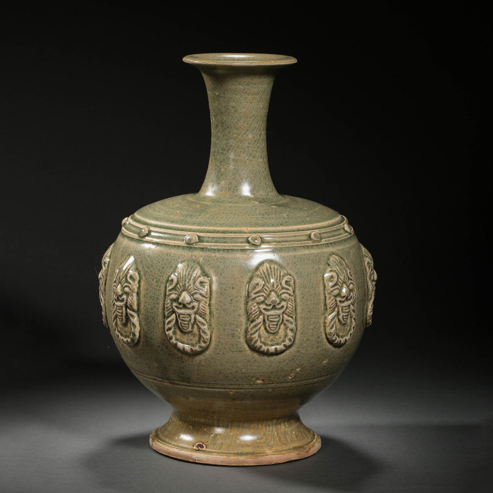YUE WARE LONG-NECKED VASE, SOUTHERN AND NORTHERN (1 of 9)
