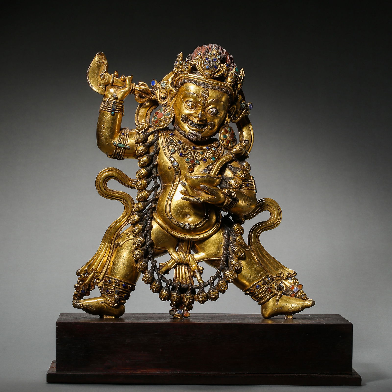 GILT-BRONZE VAJRA BUDDHA STATUE, MING DYNASTY, CHINA (1 of 12)