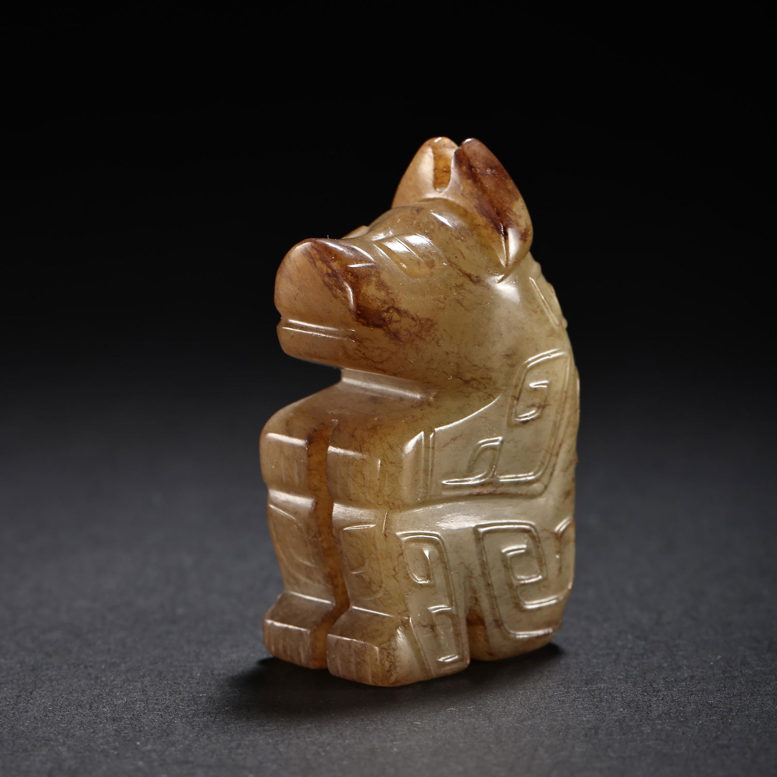 CHINESE HAN DYNASTY HETIAN JADE PIG (1 of 8)
