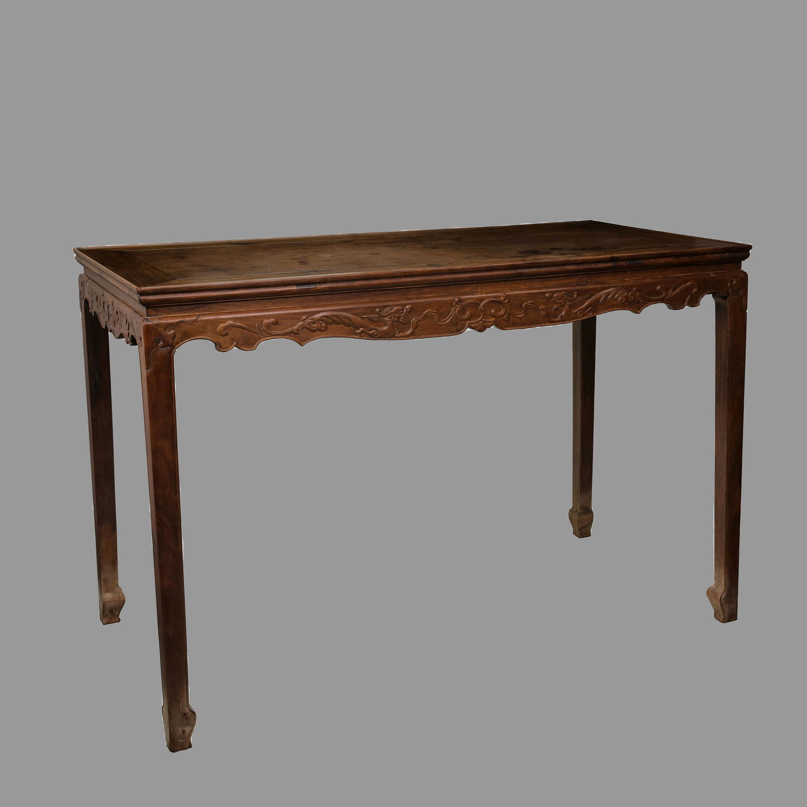 CHINESE QING DYNASTY HUANGHUALI WOOD DESK (1 of 8)