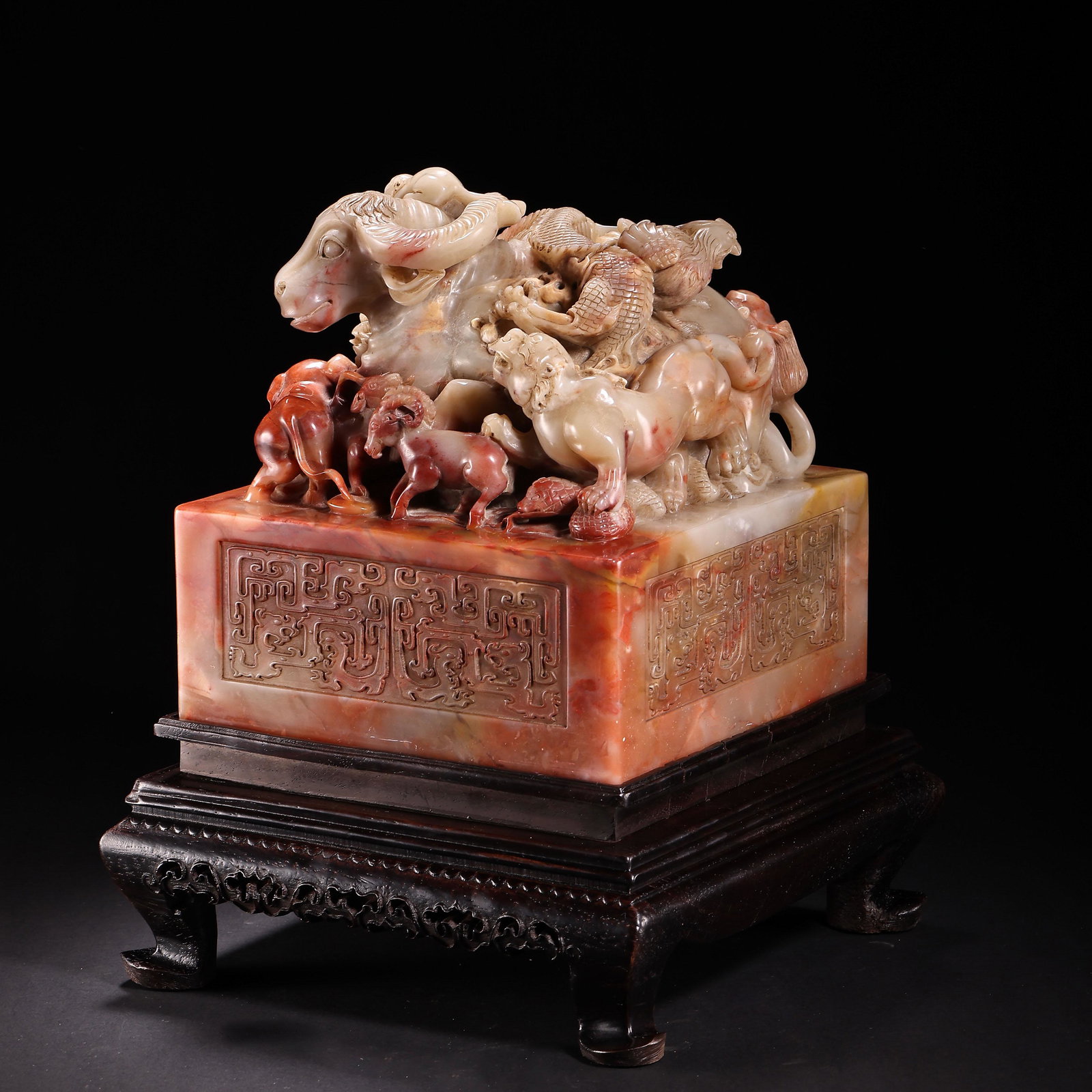 CHINA QING DYNASTY SHOUSHAN STONE SEAL (1 of 10)