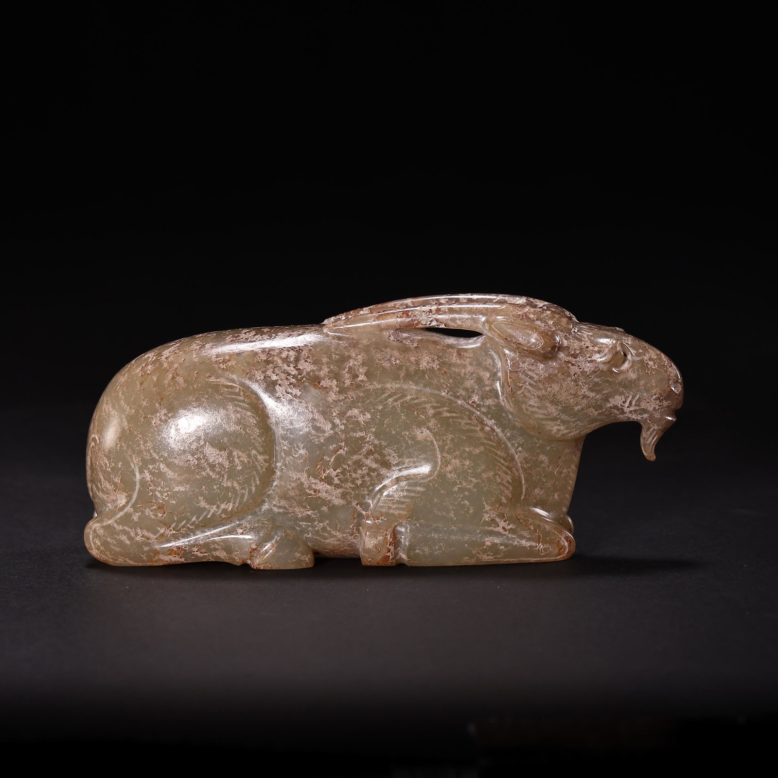 CHINA'S WAR AND HAN DYNASTY HETIAN JADE SHEEP (1 of 8)